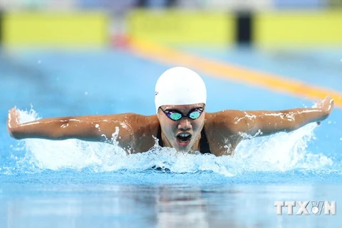 Swimmer Nguyen Thi Anh Vien (Photo: VNA)